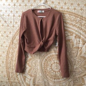 Free People cropped shirt